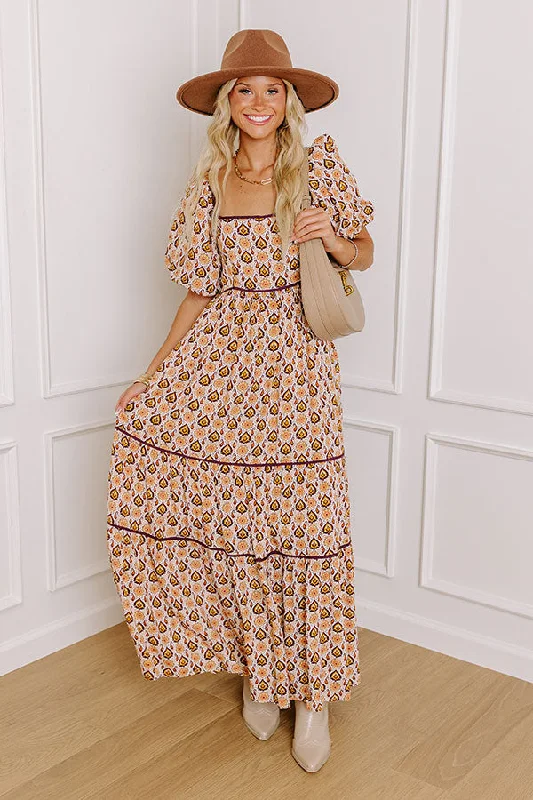 Carefree Moment Maxi Dress in Royal Plum