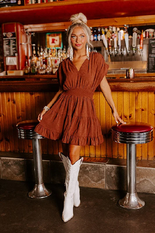 Lucky And Lovely Dress In Brown