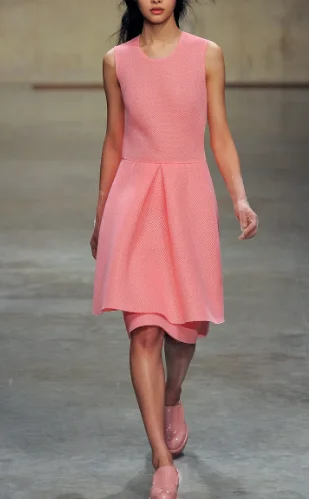 Simone Rocha Bubblegum Neoprene Mesh Dress