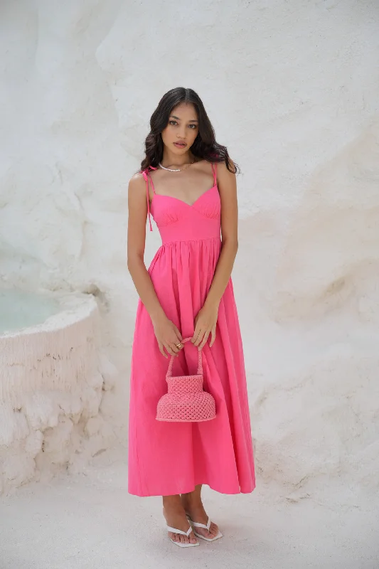 Day Dreaming Peach Maxi Dress