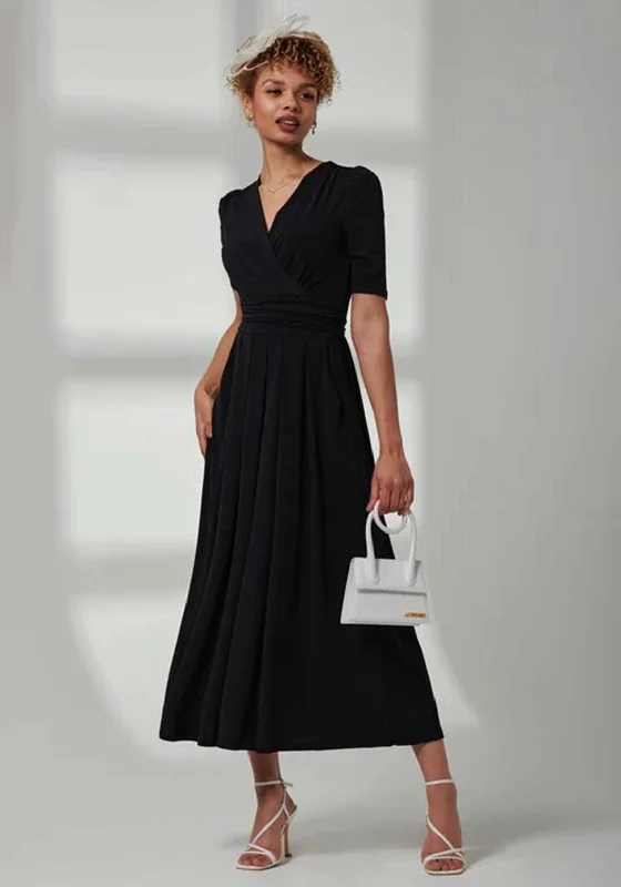 Jolie Moi Bree Jersey Maxi Dress, Black