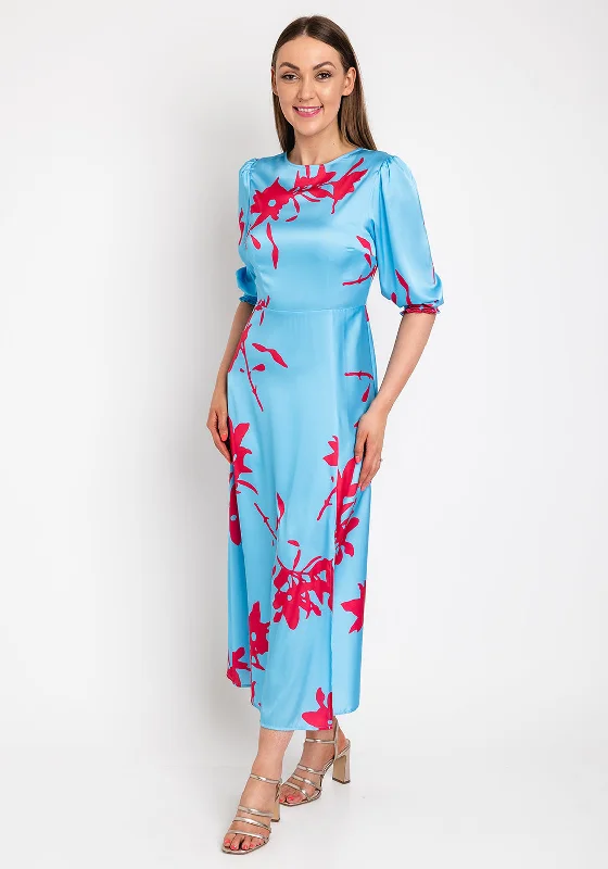 This Girl’s Curiosity Satin Print Maxi Dress, Blue