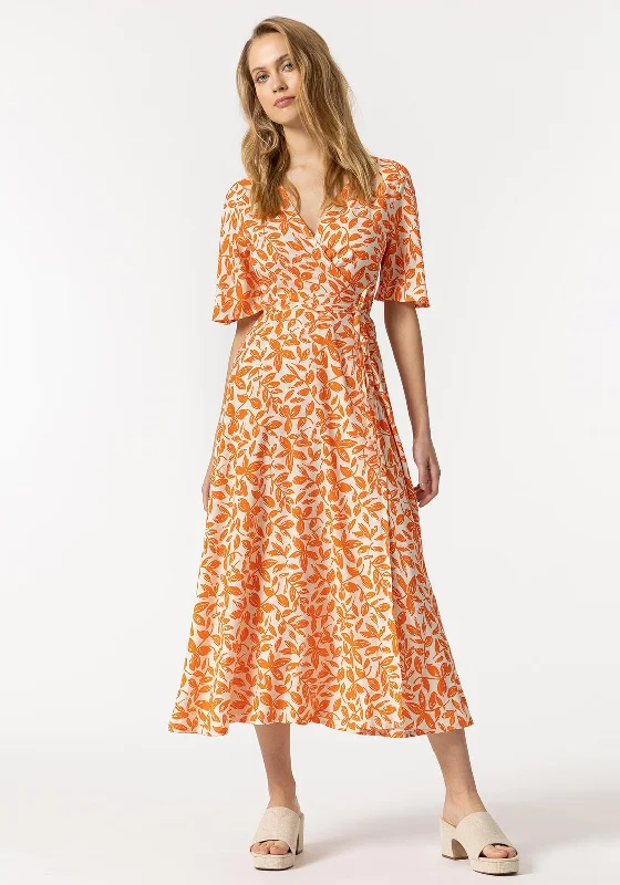 Tiffosi Paris Wrap Maxi Dress, Orange