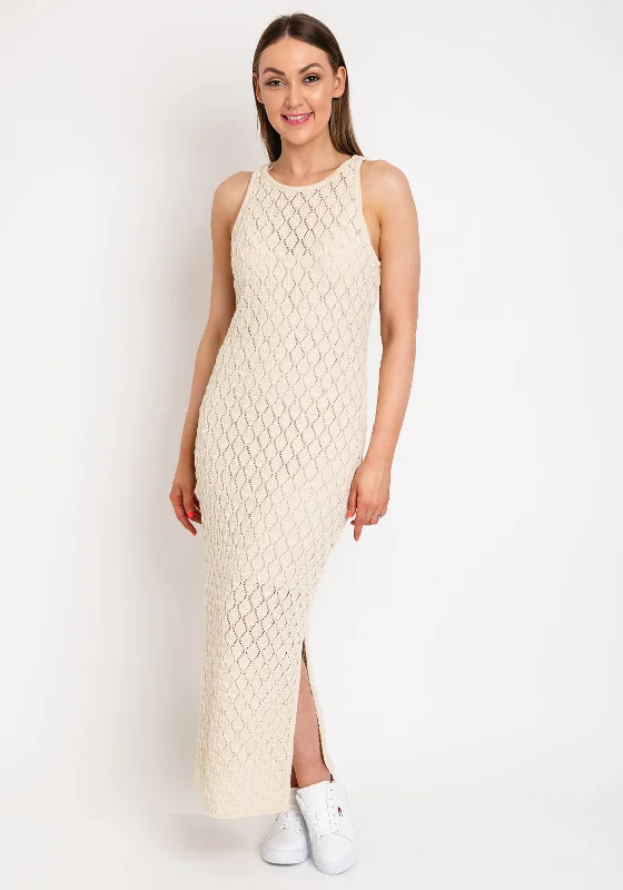 Vero Moda Evelyn Crochet Maxi Dress, Birch