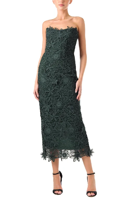 Strapless Lace Sheath Dress